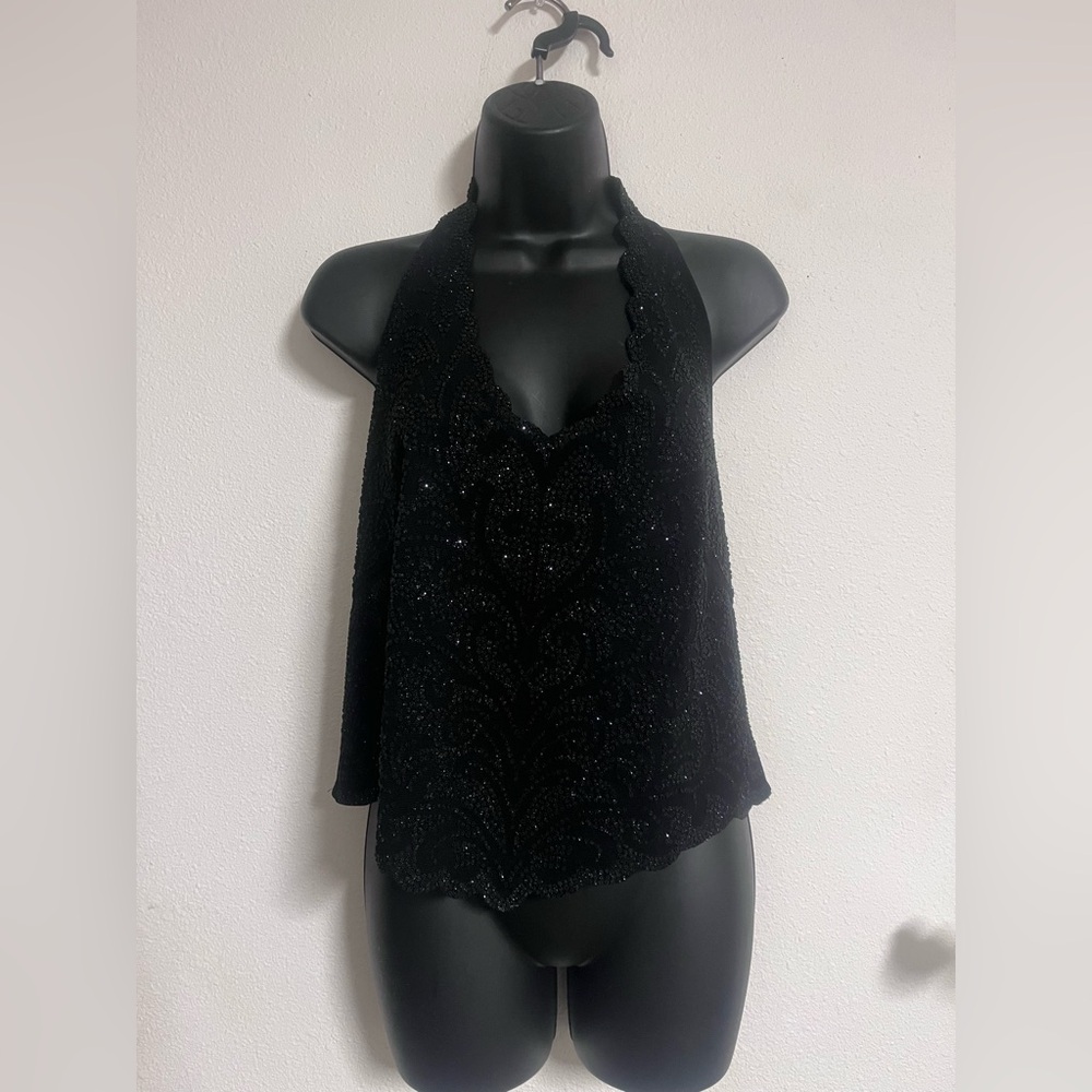 Onyx Nite Black Sparkle Tank Top